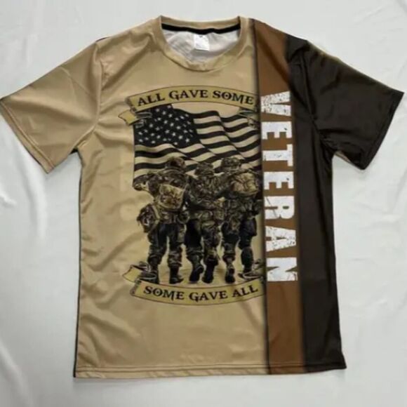 Graphic Retro Style Short Sleeve Crew Neck T-Shirt for Men Size L - Picture 1 of 6